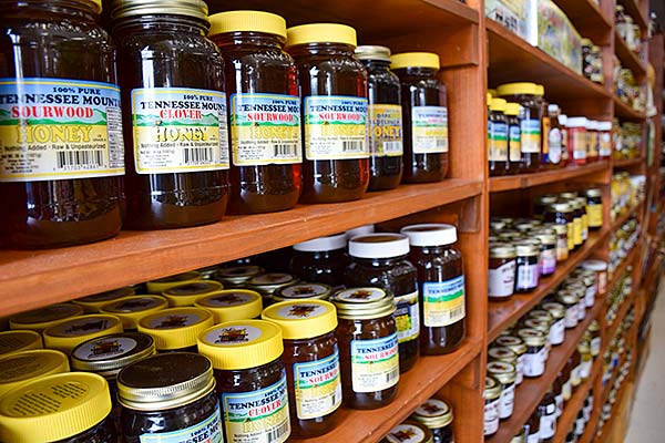 Jars of honey